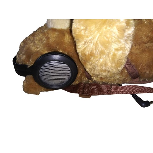 Iflops Share The Tunes Bear Stuffed Plush Plug and Play Headphone Speakers Bear - Picture 8 of 11